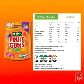 Rowntree's Fruit Gums Sweets Sharing Bag 150g