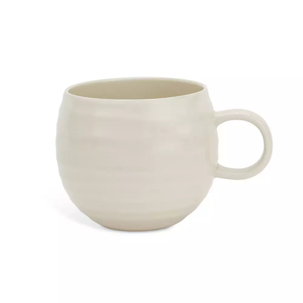 Habitat Ripple Stoneware Mugs - Cream Only 1 Cup