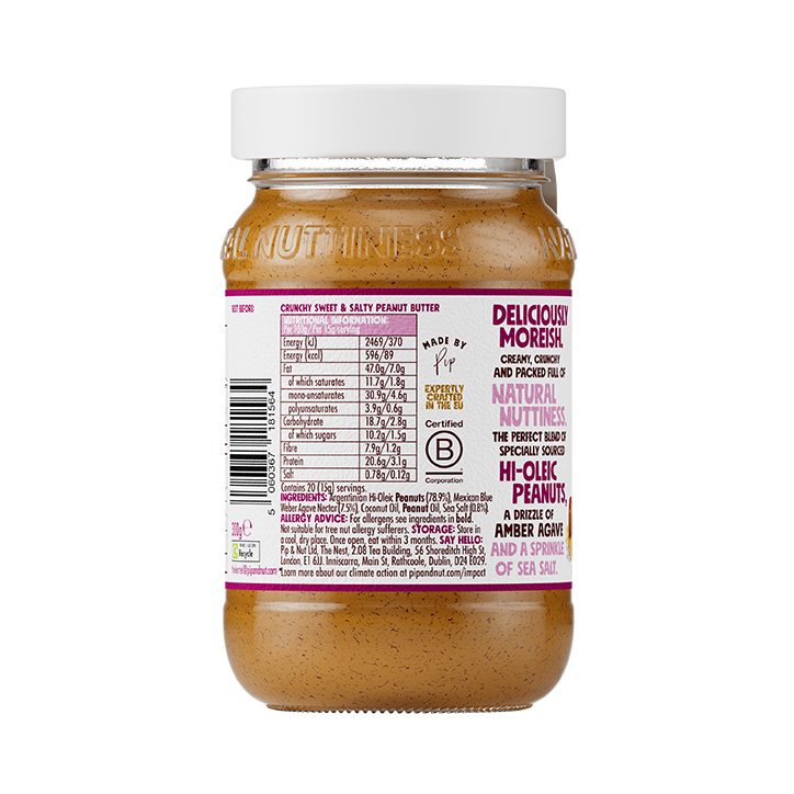Pip & Nut Sweet & Salty Crunchy Peanut Butter 300g