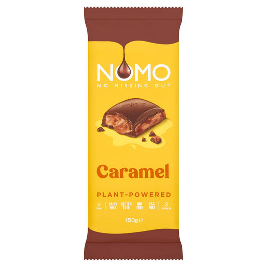 NOMO Caramel Filled Choc Bar 150g