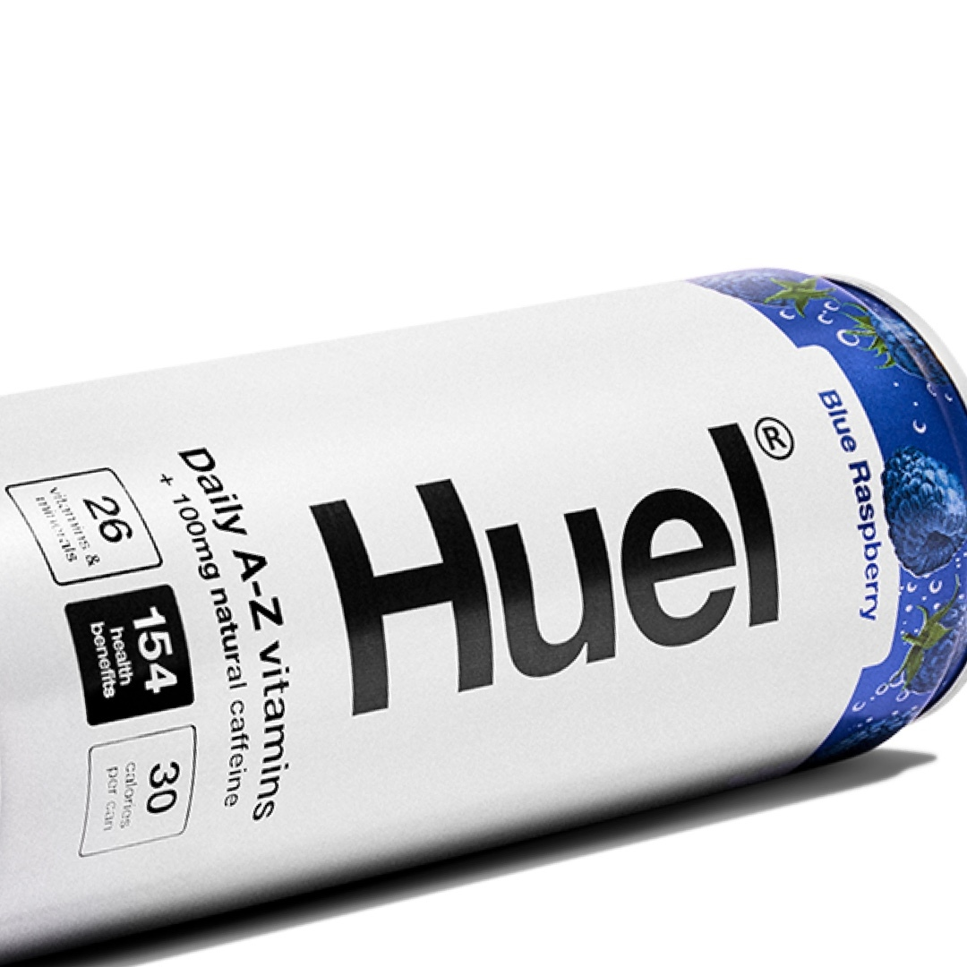 Huel Daily A-Z Blue Raspberry Sparkling Multivitamin Energy Drink 330ml 4 Pack
