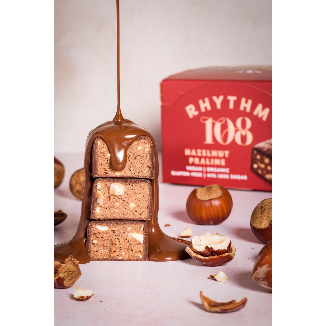 Rhythm 108 Swiss Vegan Hazelnut Praline Bar with Dark Chocolate 33g