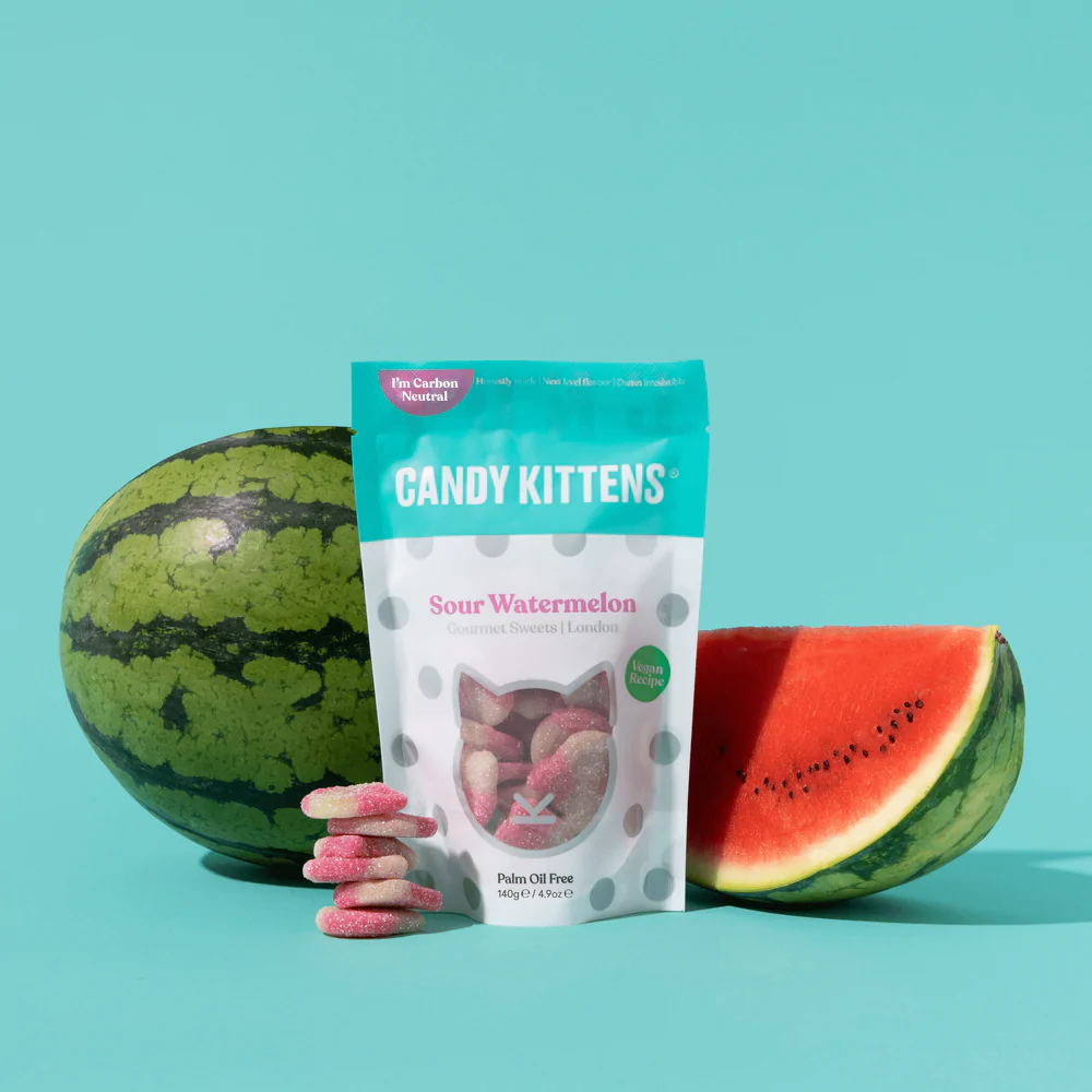 Candy Kittens Sour Watermelon Gourmet Sweets 140g