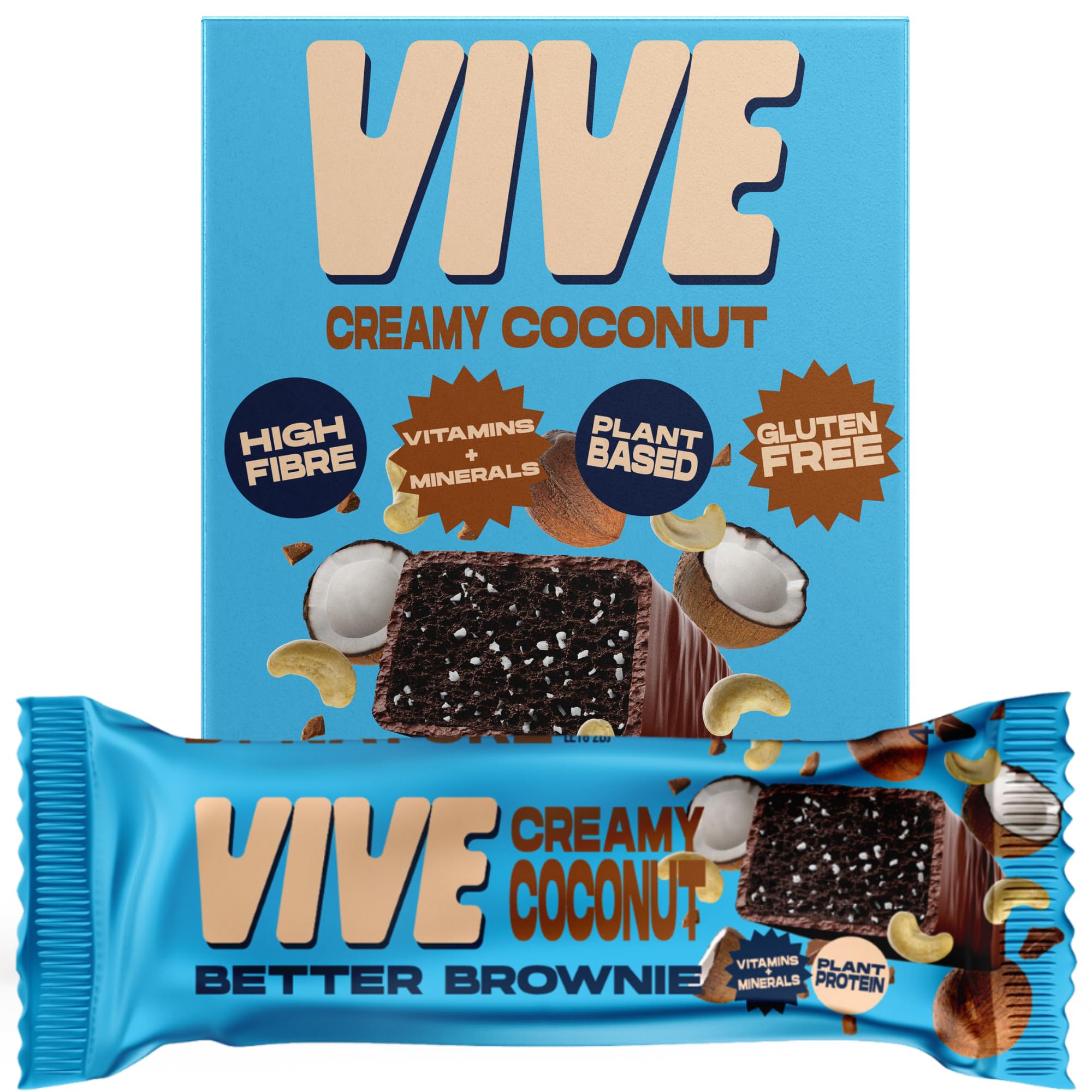 Vive Vegan Better Brownie- Coconut Cashew