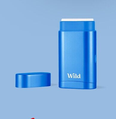 Wild Blue Aqua Case and Mint & Aloe Vera Deodorant Refill