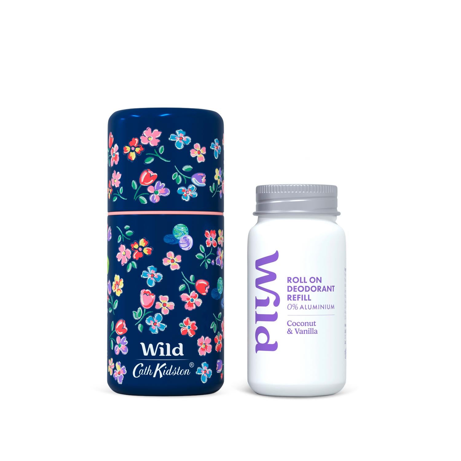 Wild Cath Kidston Refillable Roll on Deodorant Coconut & Vanilla 50ml