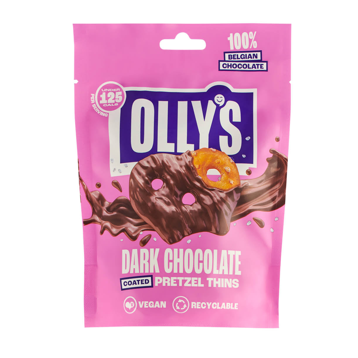 OLLY'S - DARK CHOCOLATE PRETZEL THINS 100g