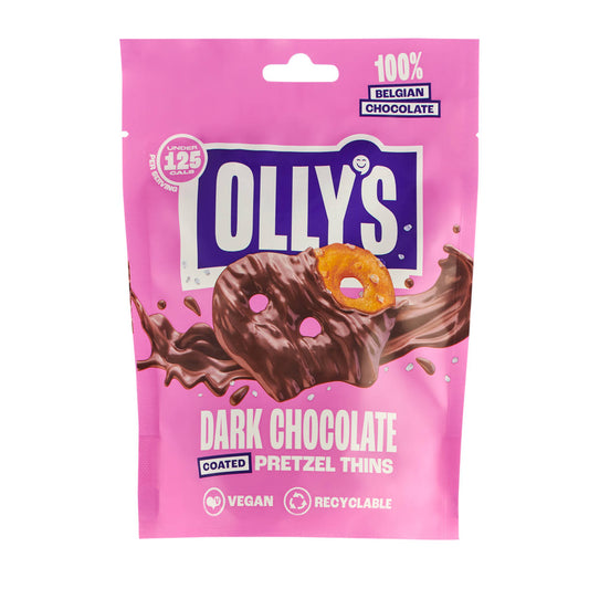 OLLY'S - DARK CHOCOLATE PRETZEL THINS 100g