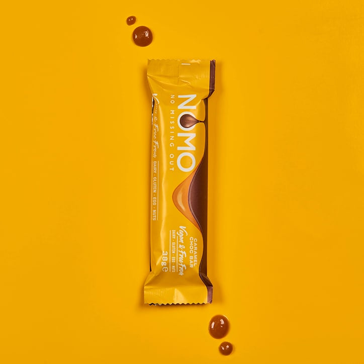 NOMO Caramel Filled Choc Bar 38g