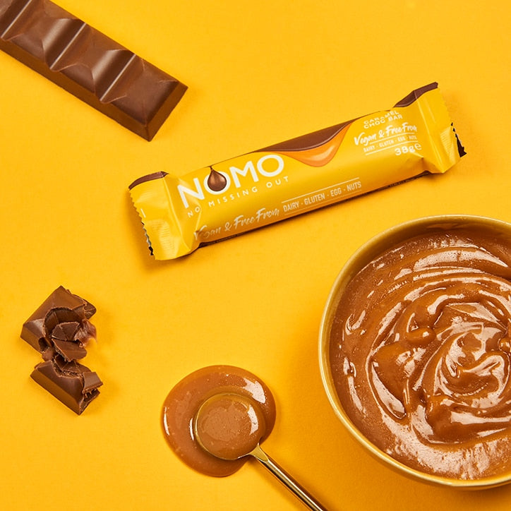 NOMO Caramel Filled Choc Bar 38g