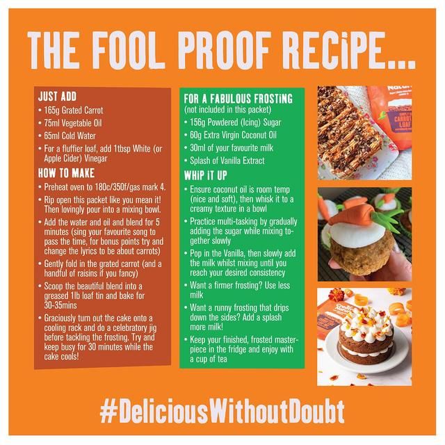 Creative Nature Carrot Cake Mix Simply Spiced 268g