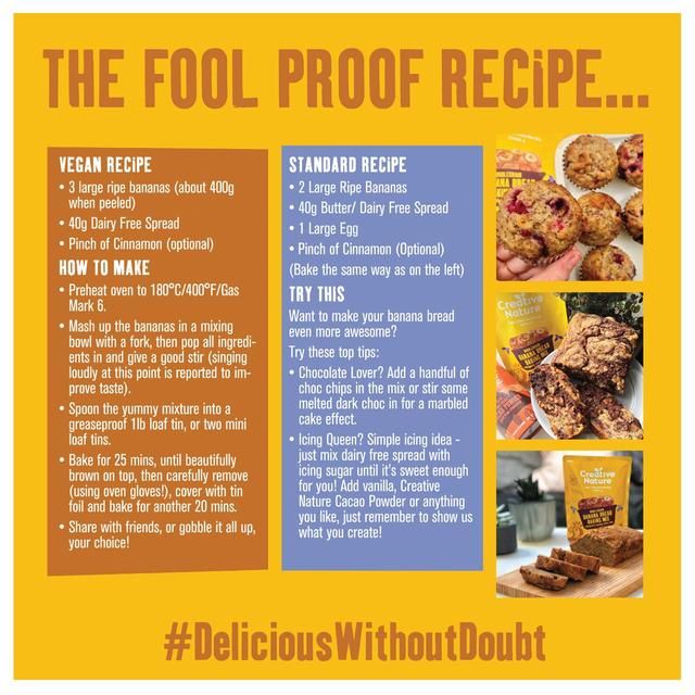 Creative Nature Organic Wholegrain Banana Bread Mix