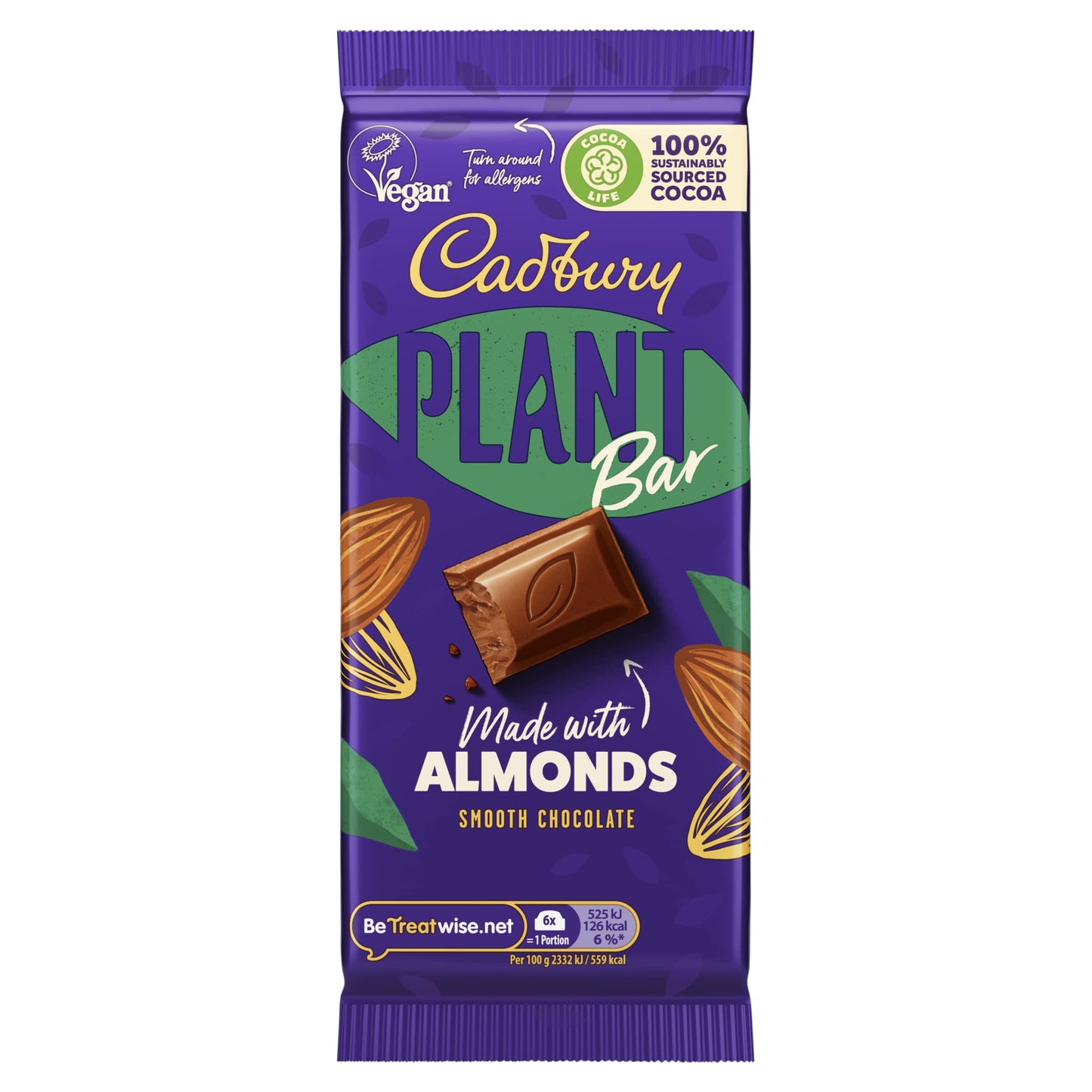 CADBURY PLANT BASED VEGAN CHOCOLATE BAR 90g