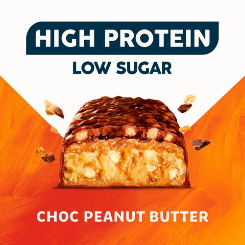 Trek High Protein Low Sugar Choc Peanut Butter Protein Bar 55g