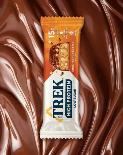 Trek High Protein Low Sugar Choc Peanut Butter Protein Bar 55g