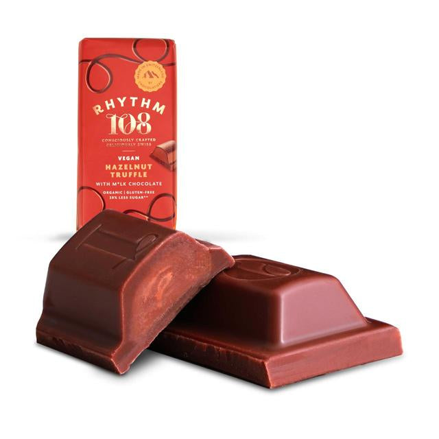Rhythm 108 Hazelnut Truffle Swiss Chocolate Bar 100g