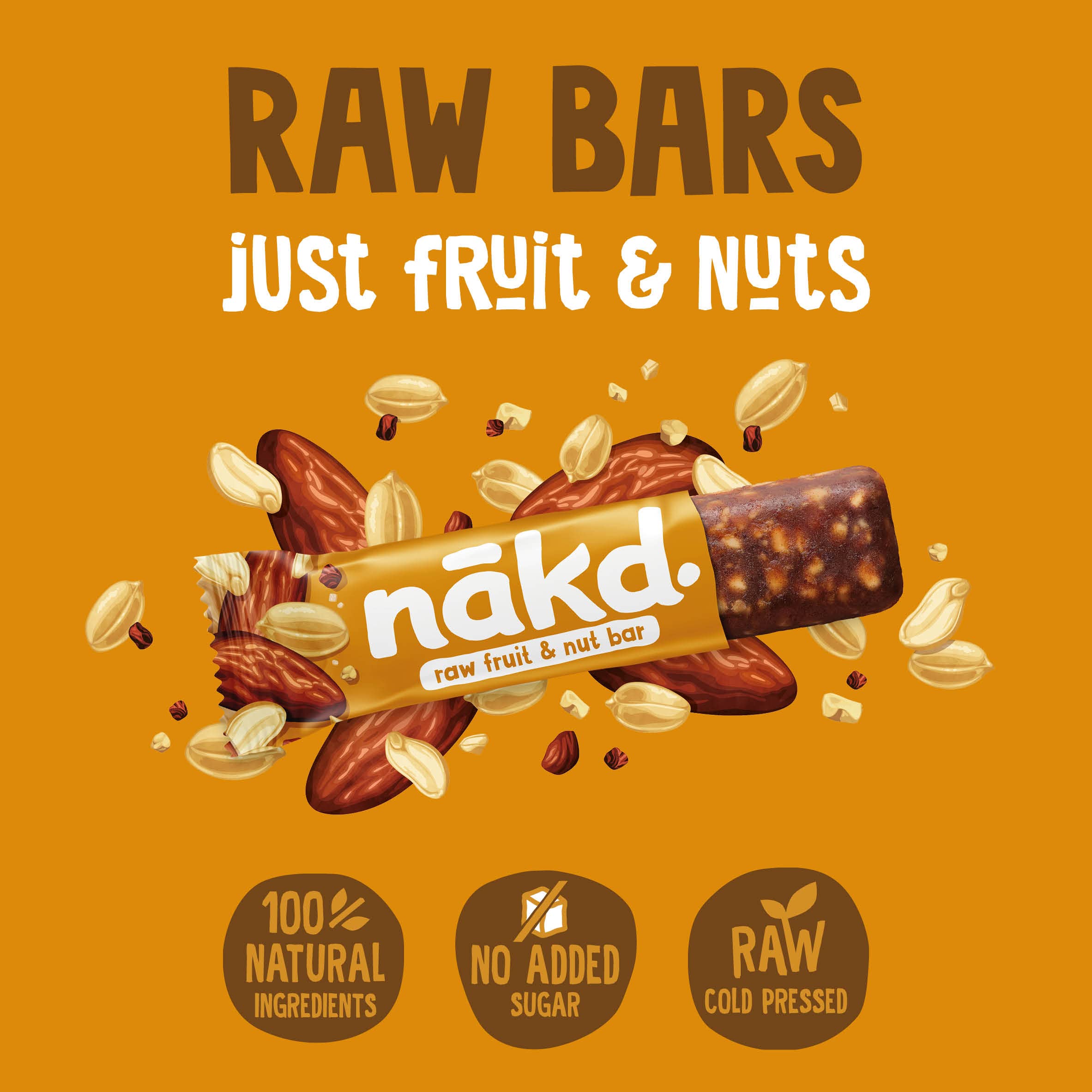 Nakd Peanut Delight Fruit & Nut Bars 4 x 35g