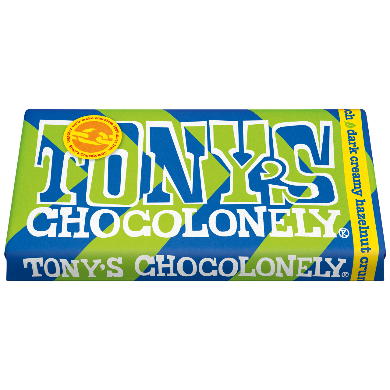 Tony’s vegan dark creamy hazelnut crunch 51% 180g