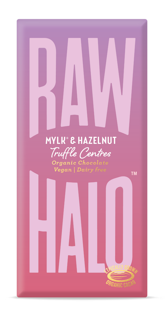 Raw Halo MYLK & HAZELNUT TRUFFLE CENTRES 90G