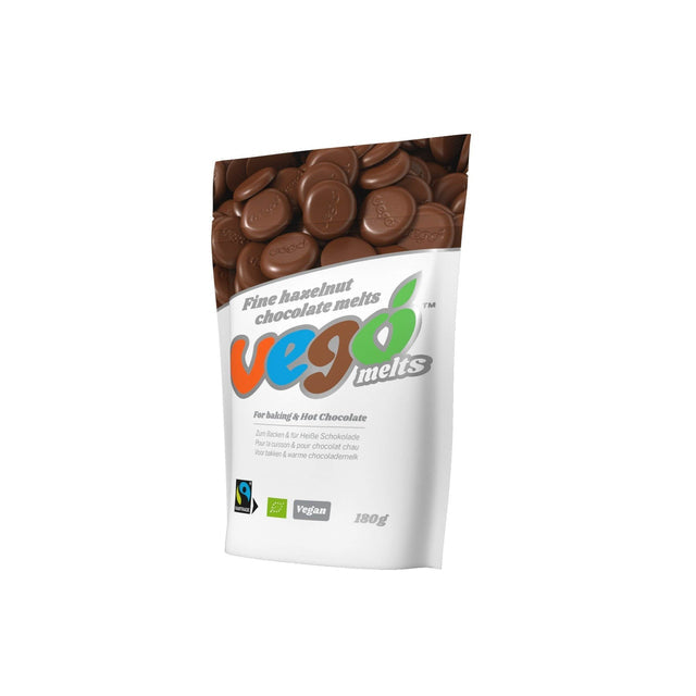 Vego fine hazelnut chocolate melts 180g