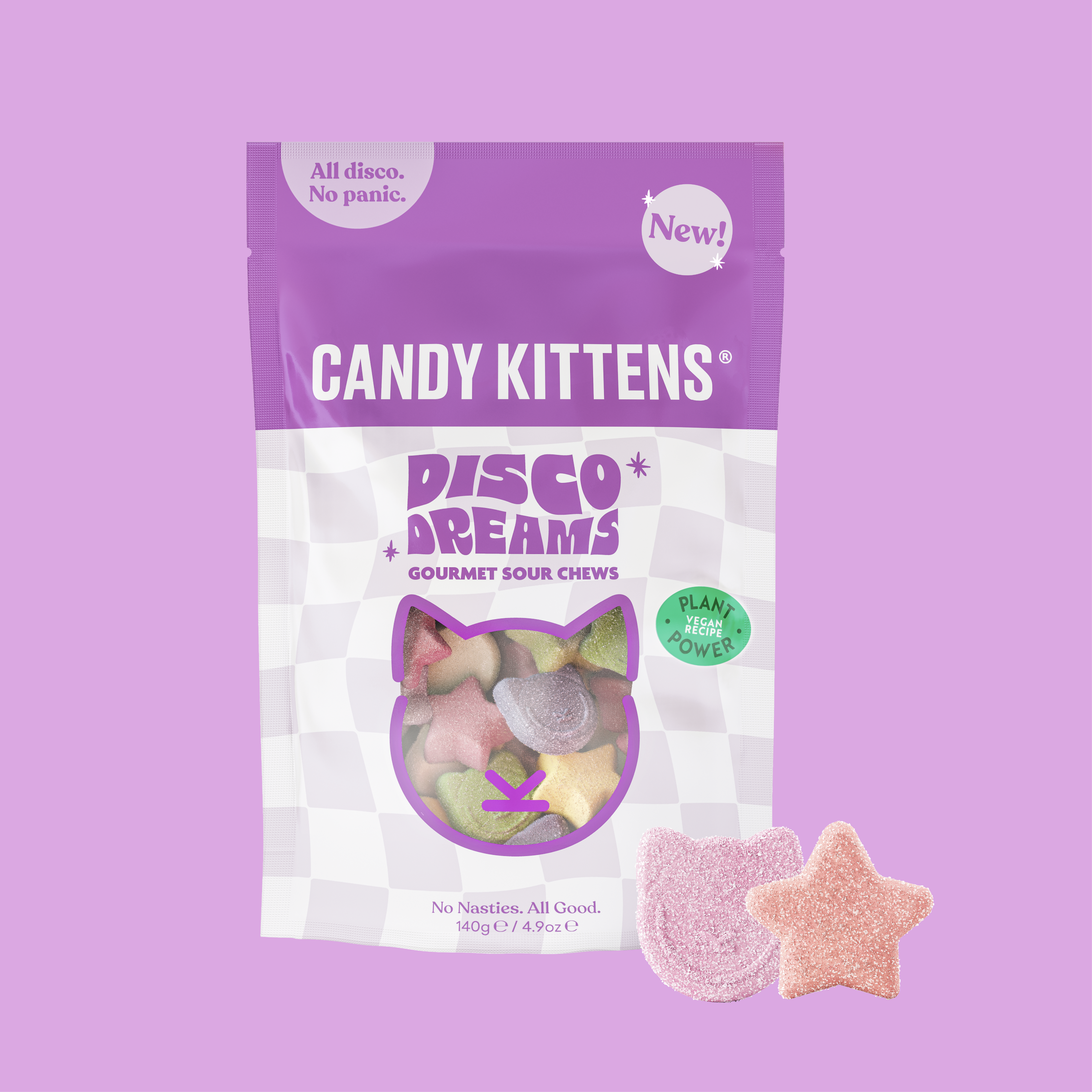 Candy Kittens Disco Dreams Gourmet Sour Chews 140g