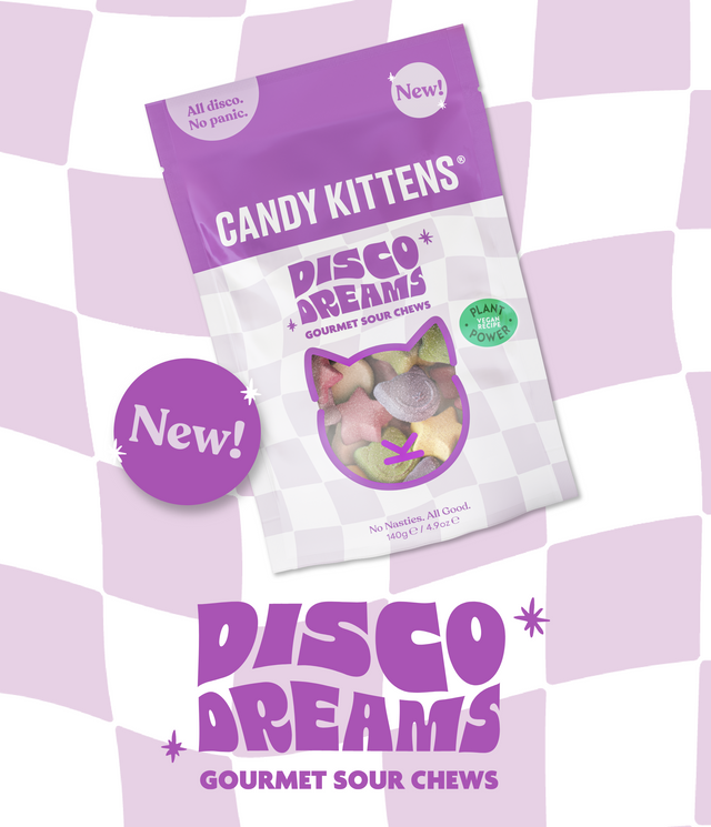 Candy Kittens Disco Dreams Gourmet Sour Chews 140g