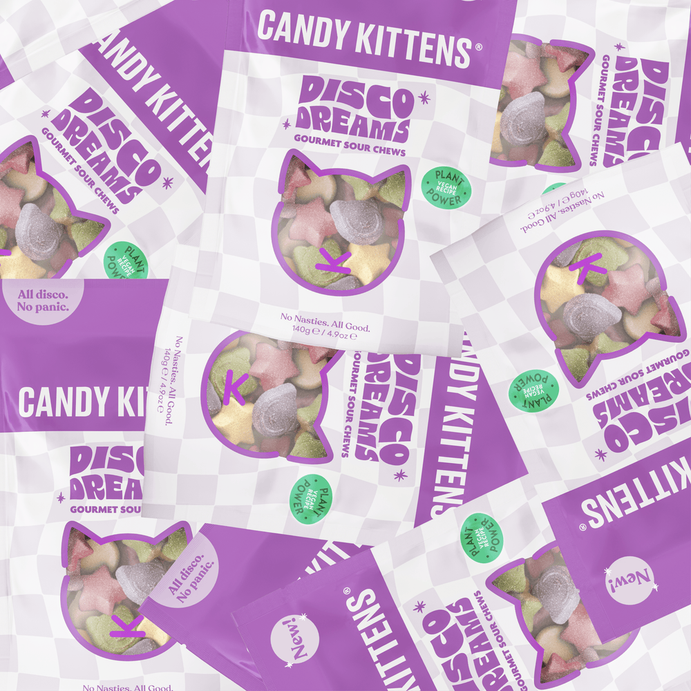 Candy Kittens Disco Dreams Gourmet Sour Chews 140g
