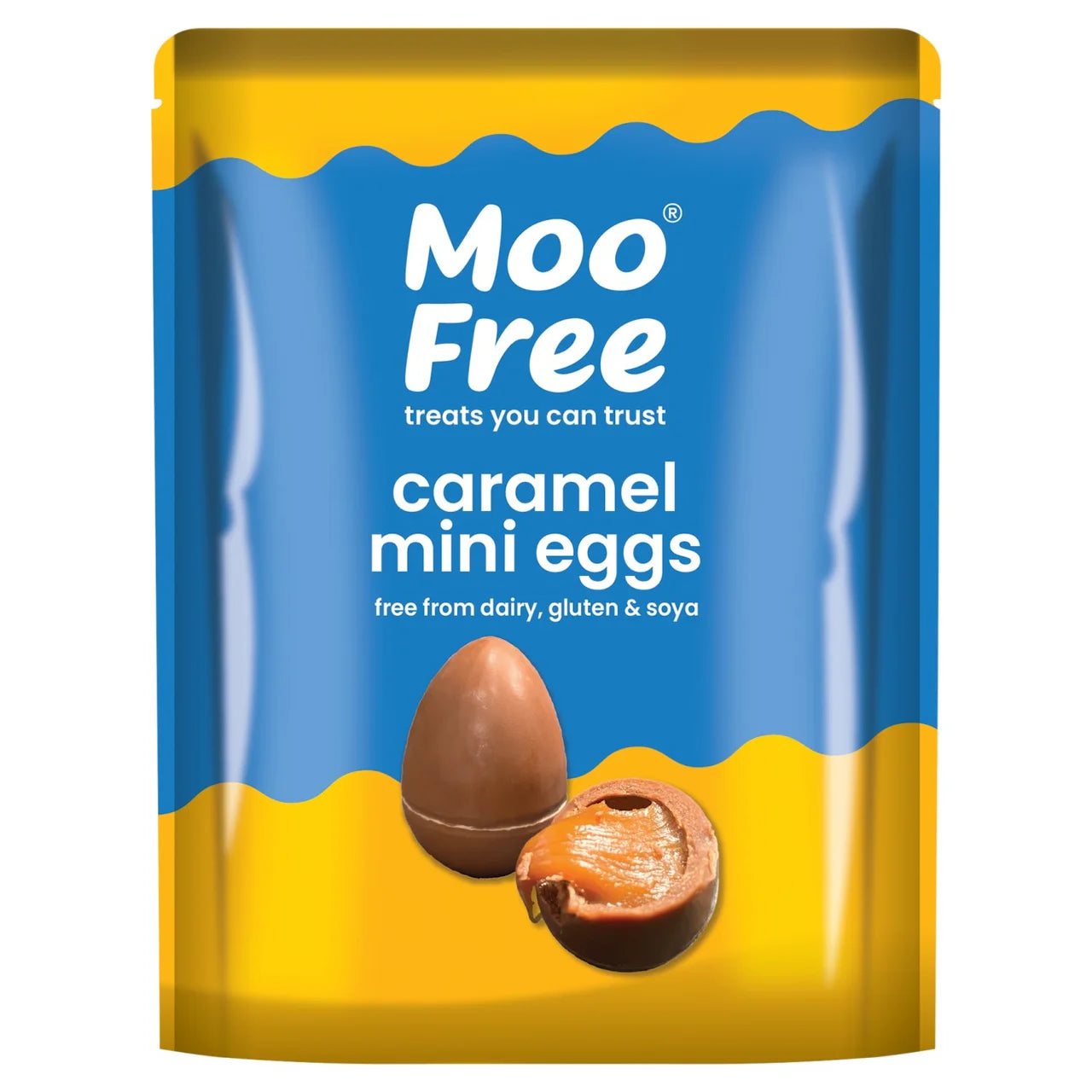 Moo Free Dairy-Free Caramel Mini Eggs – Vegan Easter Chocolate (84g)