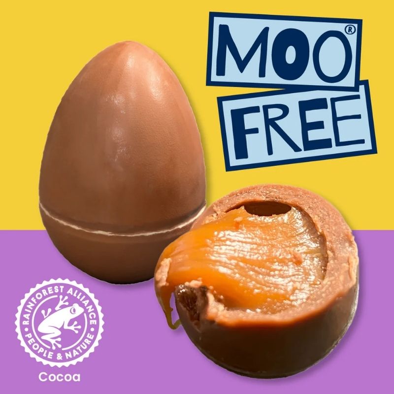 Moo Free Dairy-Free Caramel Mini Eggs – Vegan Easter Chocolate (84g)