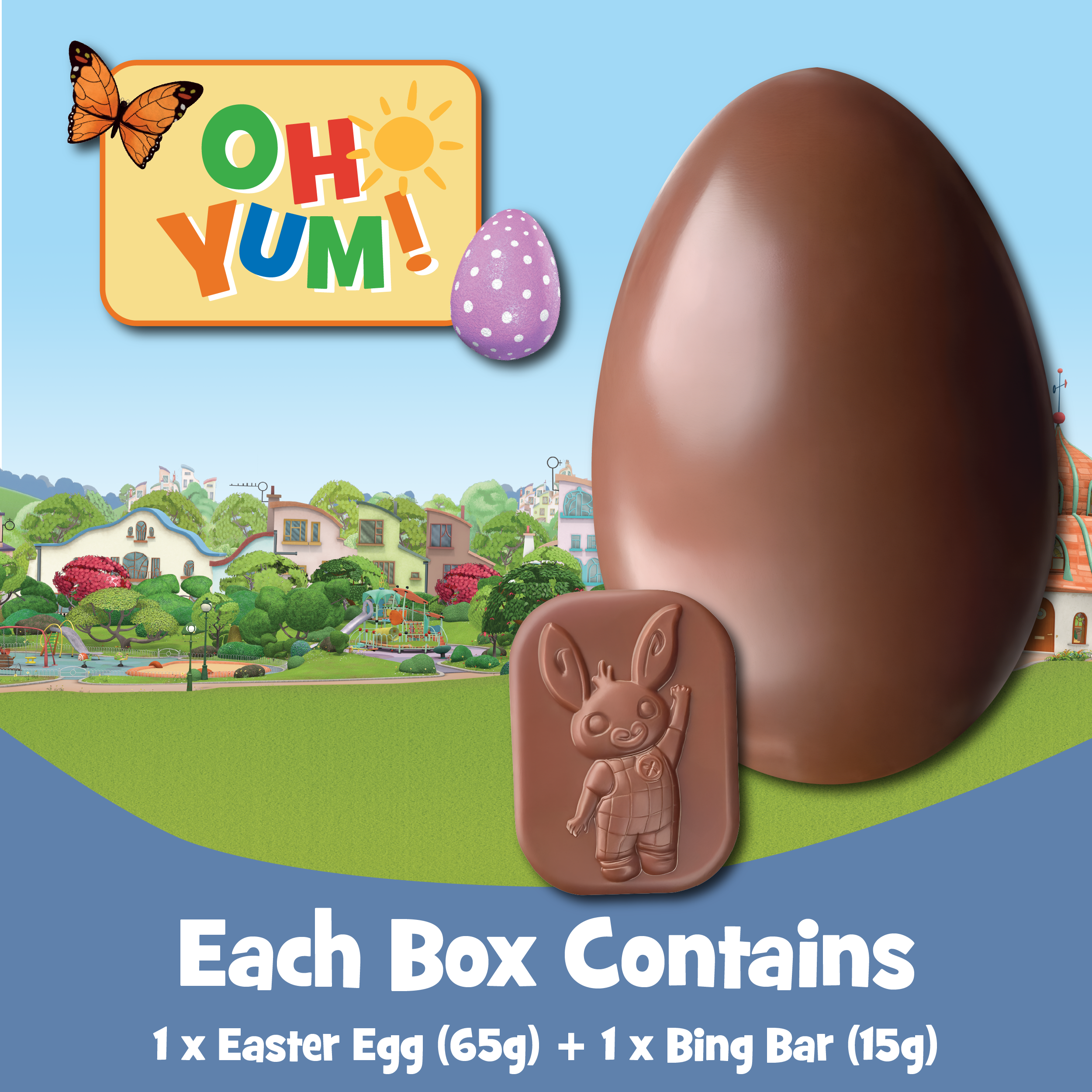 Moo Free Bing Egg & Bar – Dairy Free Chocolate Easter Gift (80g)