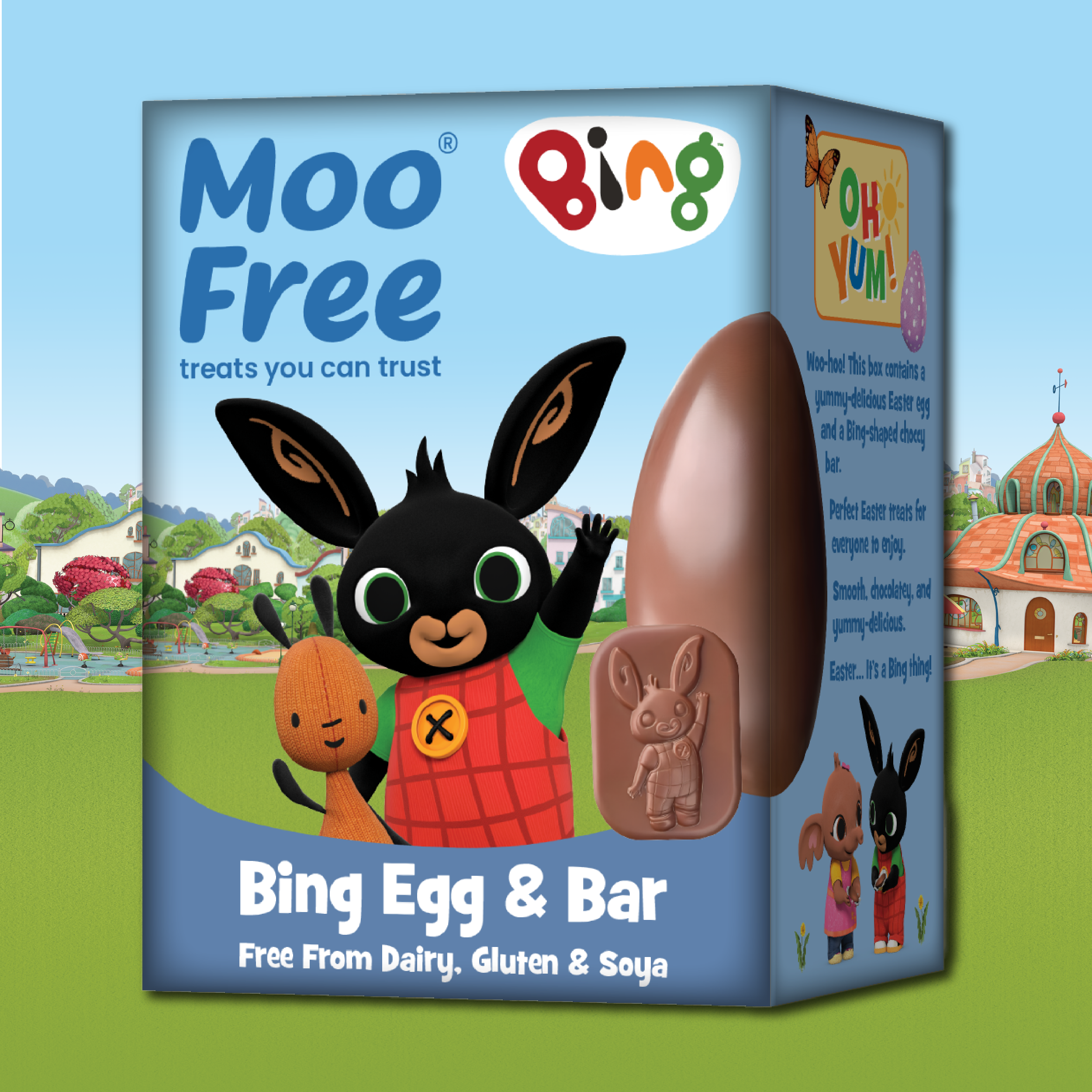Moo Free Bing Egg & Bar – Dairy Free Chocolate Easter Gift (80g)