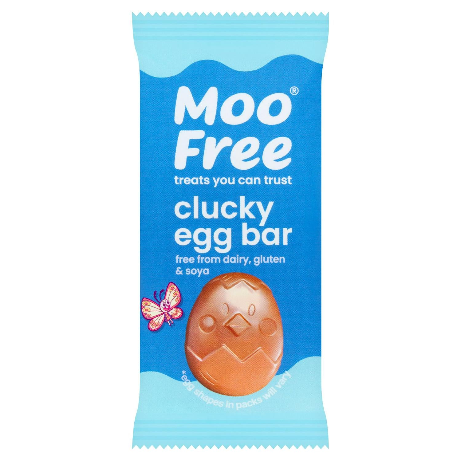 Moo Free Clucky Egg Bar – Vegan Dairy-Free Chocolate Egg (15g)