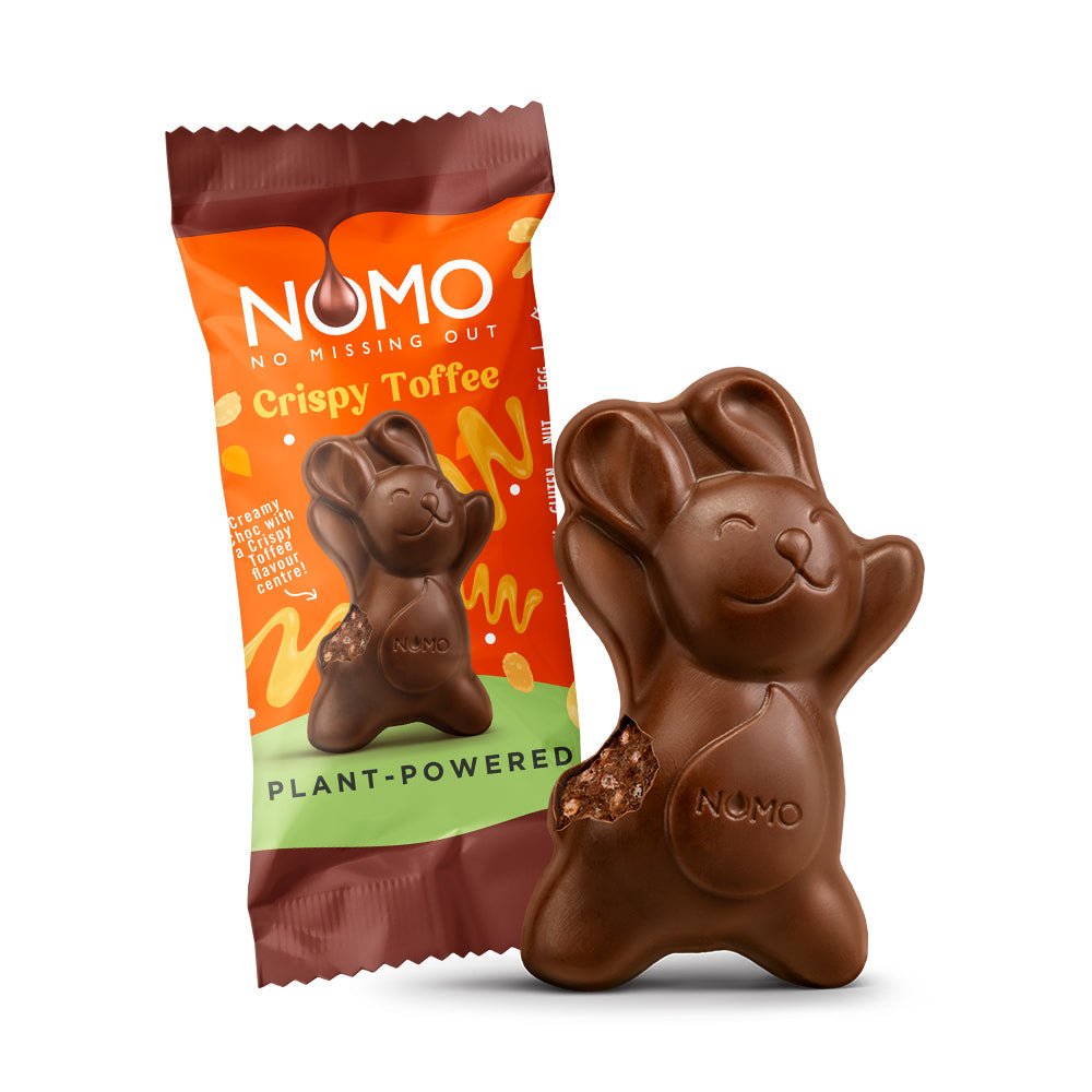 NOMO Crispy Toffee Bunny – Plant-Powered Easter Chocolate 25g