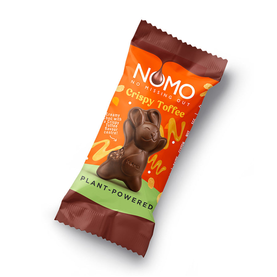 NOMO Crispy Toffee Bunny – Plant-Powered Easter Chocolate 25g