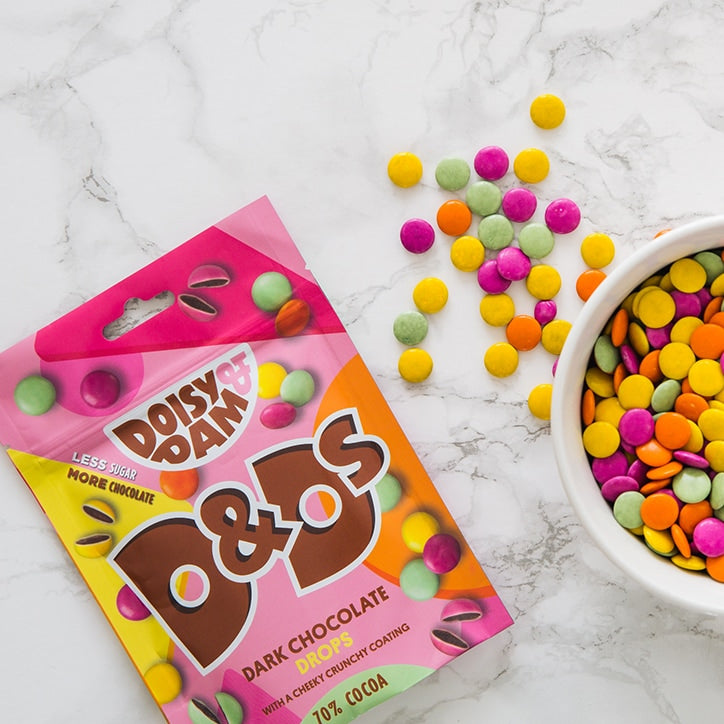 Doisy & Dam D&Ds Vegan Dark Chocolate Drops 80g